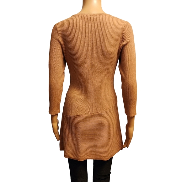 New York & Co Knit Tan Tunic Sweater NWOT - Picture 5 of 12